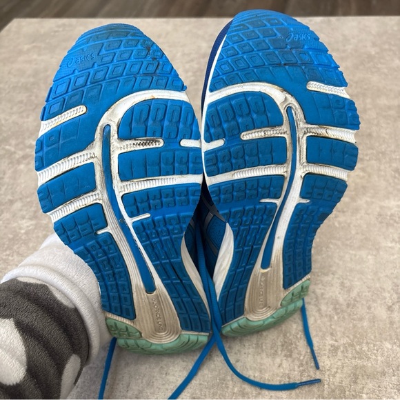 ASICS Gel-Cumulus 21 Sneakers Womens US 12 Directoire‎ Blue Silver Shoes - Picture 8 of 8